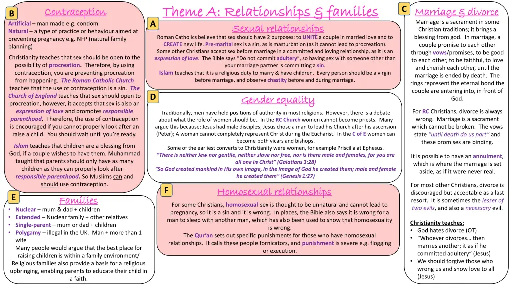 theme a relationships families theme