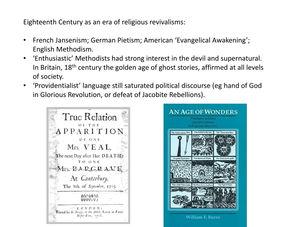 eighteenth century as an era of religious