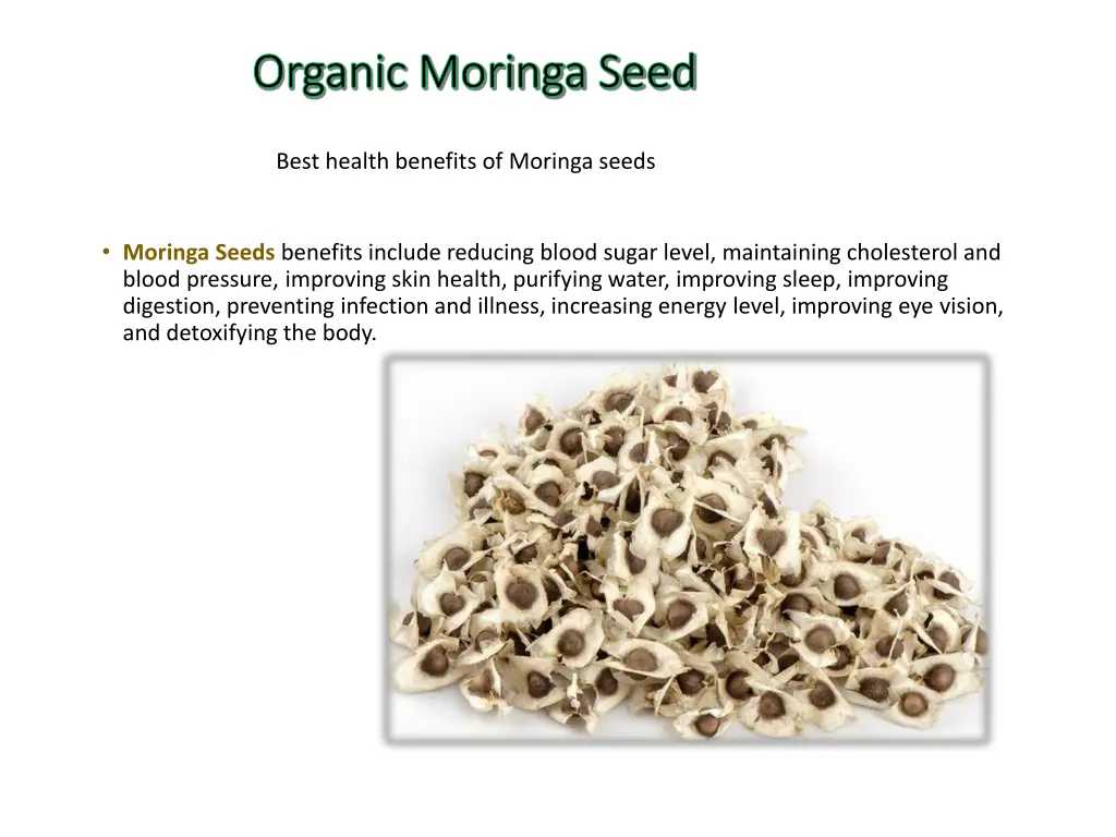 organic moringa seed organic moringa seed