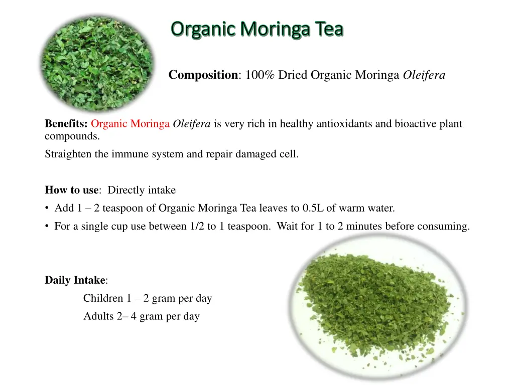 organic moringa tea organic moringa tea 1