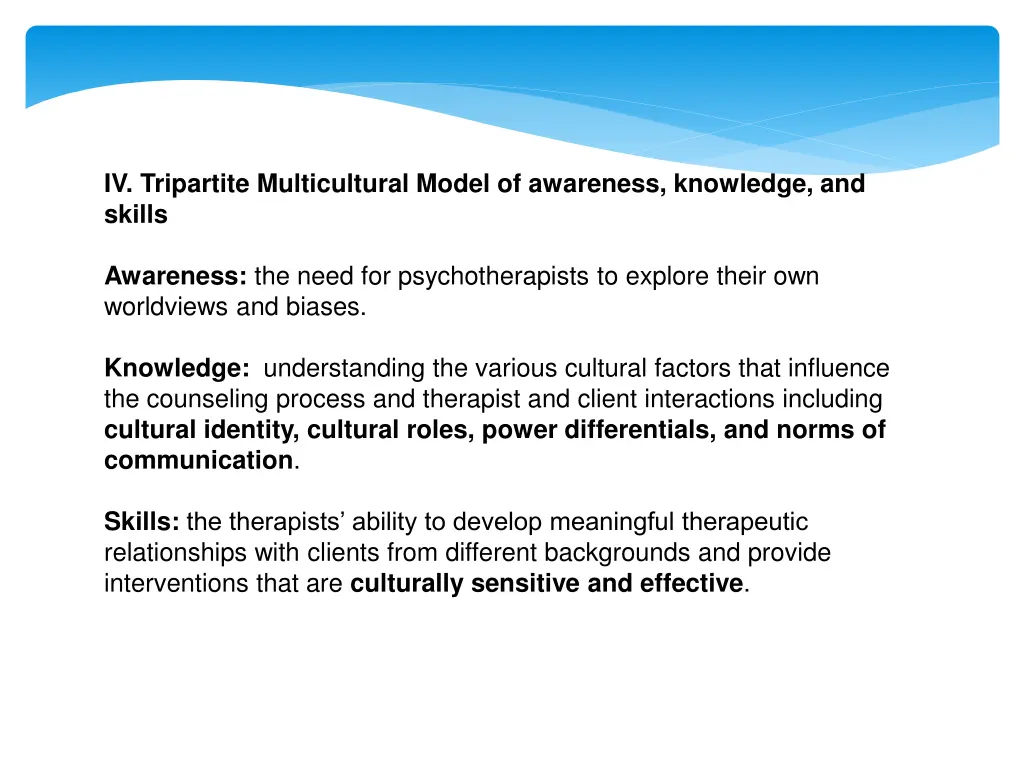 iv tripartite multicultural model of awareness