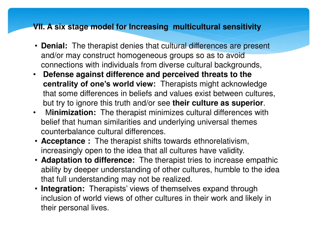 vii a six stage model for increasing