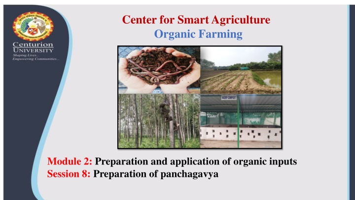 center for smart agriculture organic farming