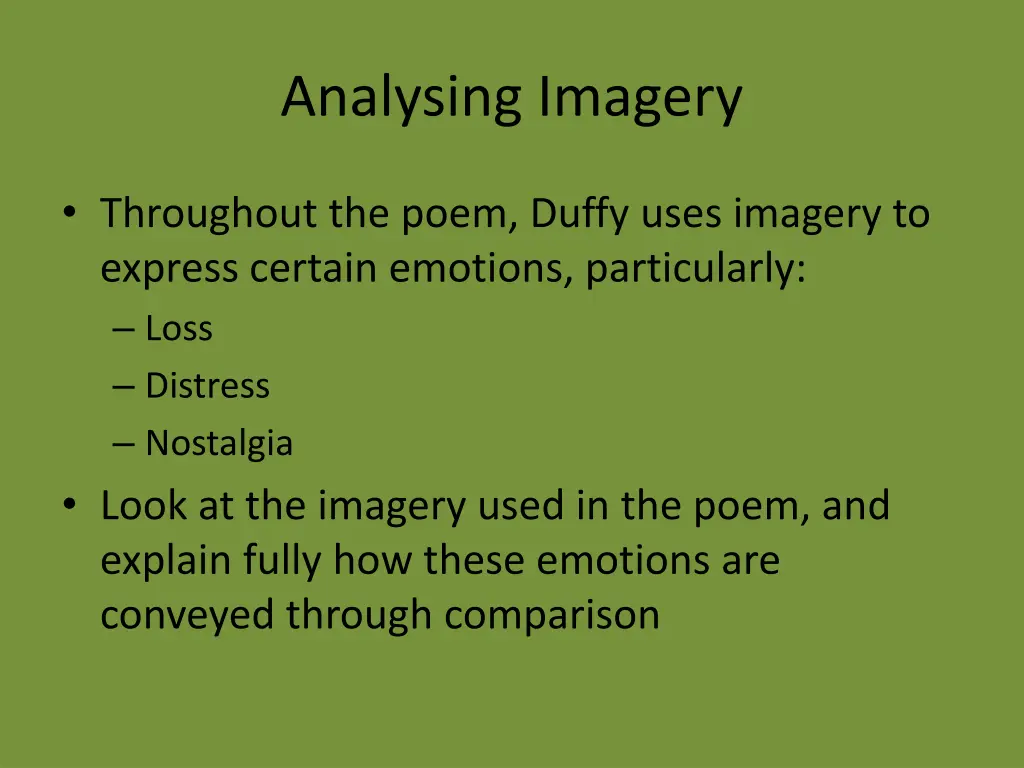 analysing imagery 1