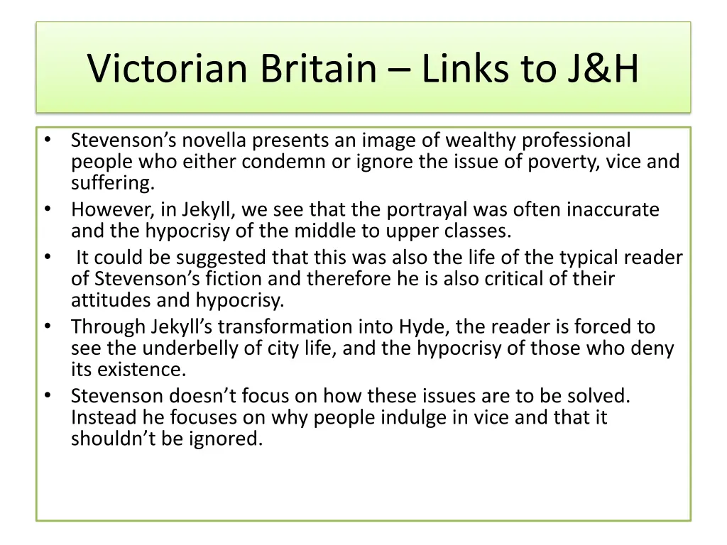 victorian britain links to j h