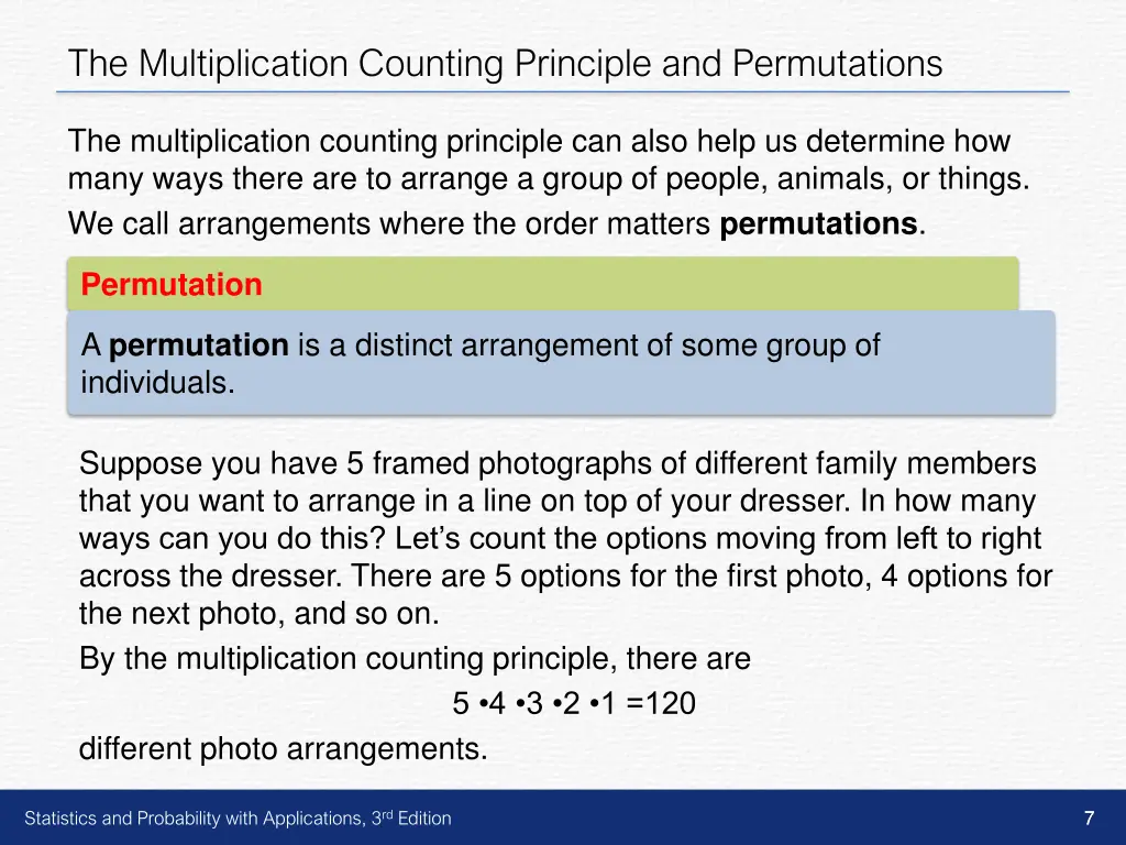 the multiplication counting principle 4