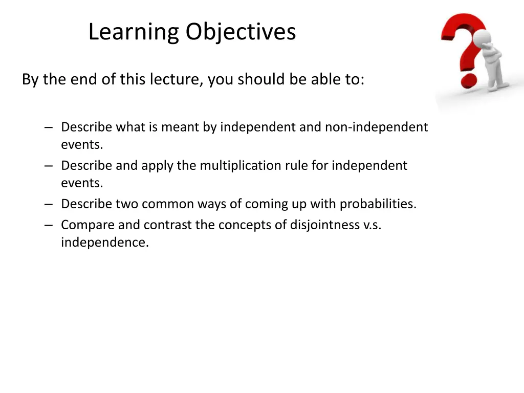 learning objectives