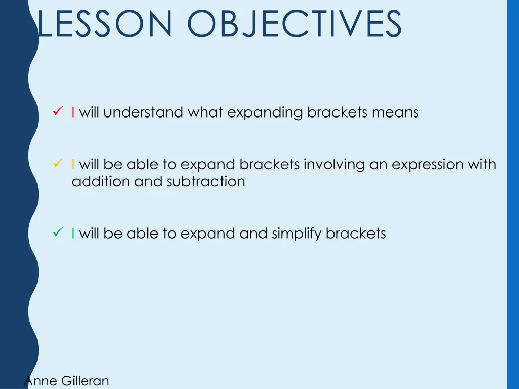 lesson objectives