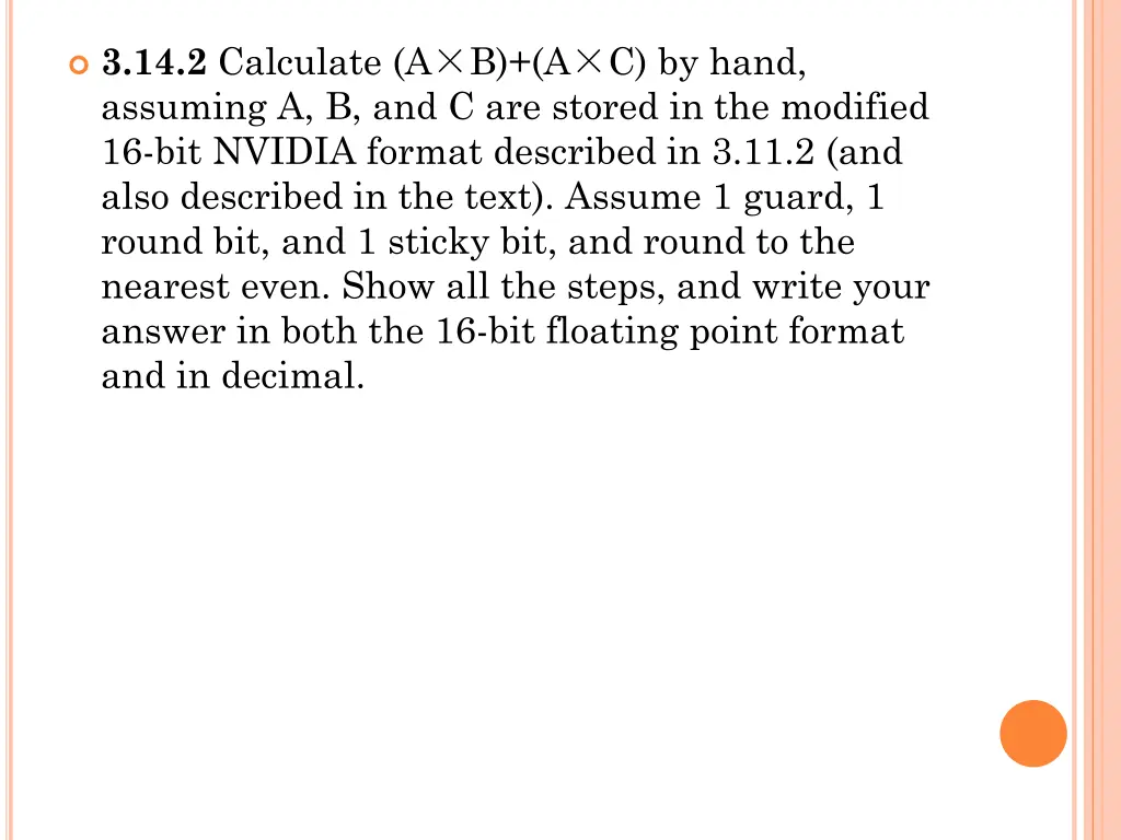 3 14 2 calculate a b a c by hand assuming