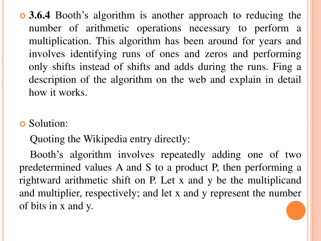 3 6 4 booth s algorithm is another approach