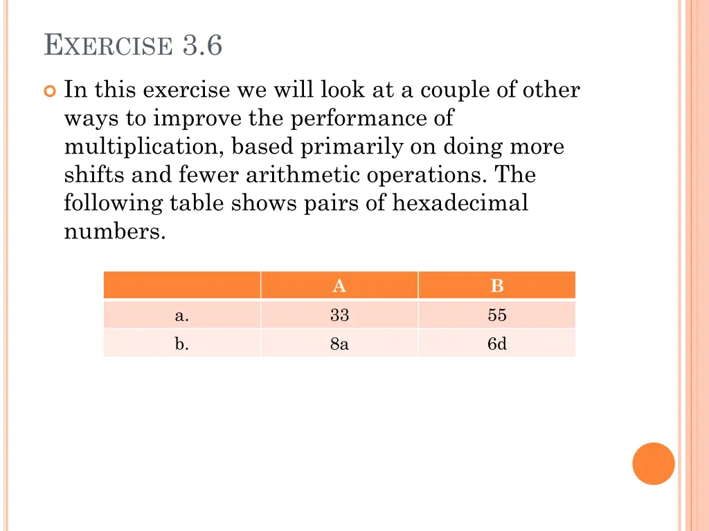 e xercise 3 6