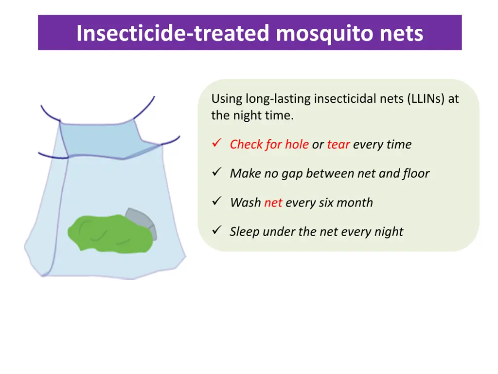 insecticide treated mosquito nets