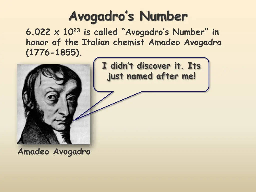 avogadro s number 6 022 x 10 23 is called