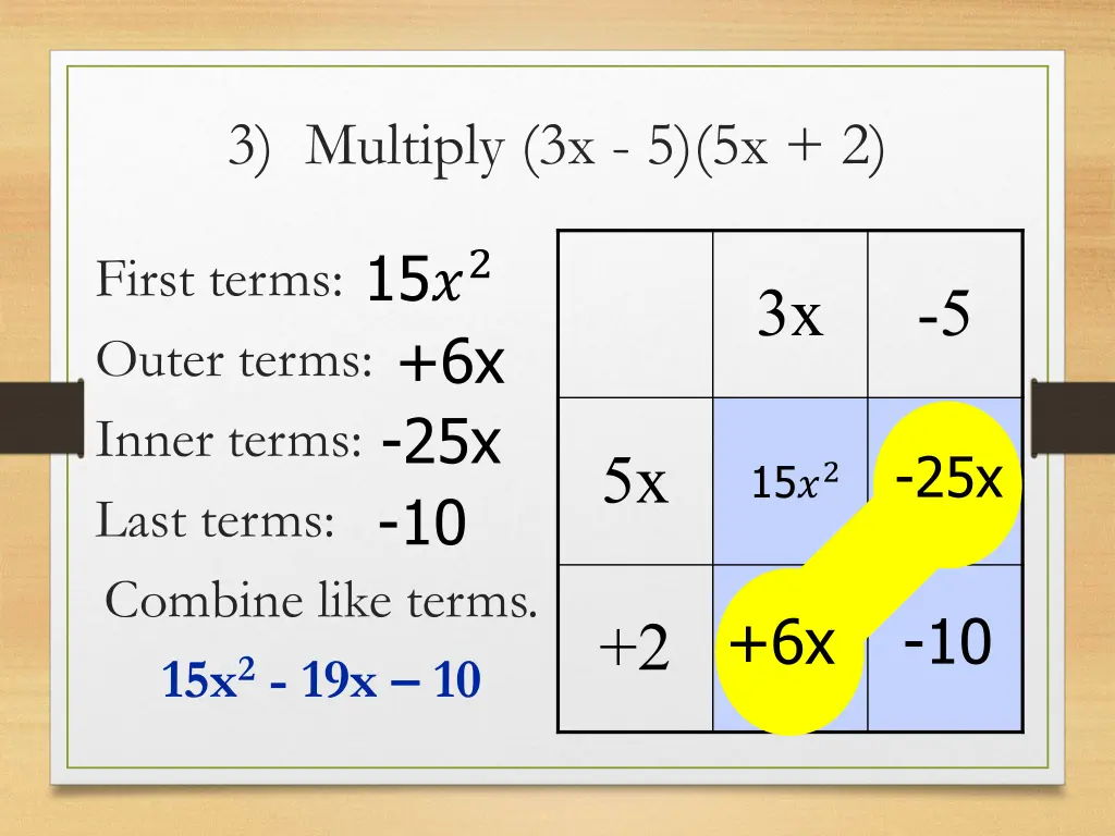 3 multiply 3x 5 5x 2