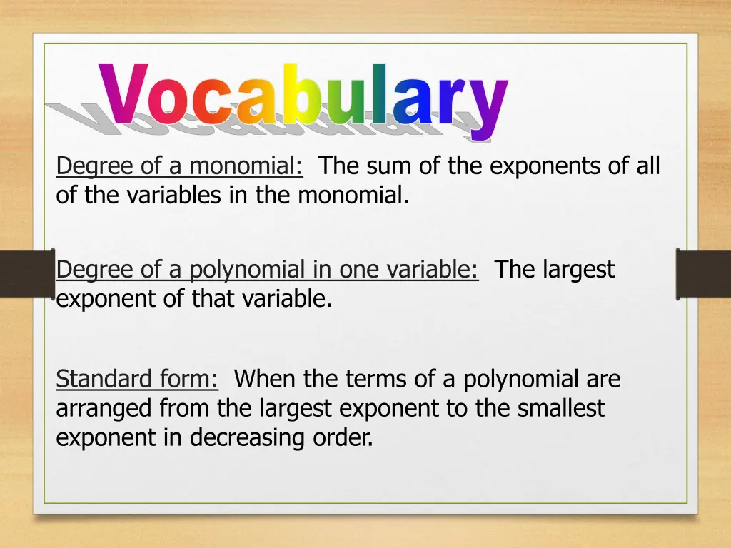 vocabulary 1