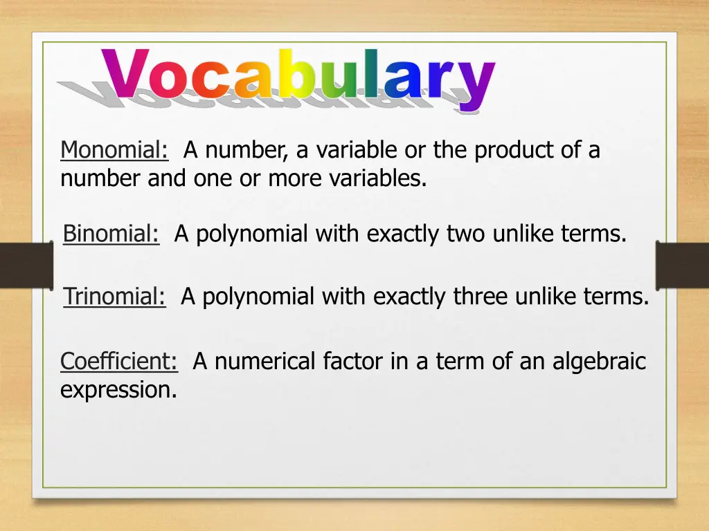 vocabulary