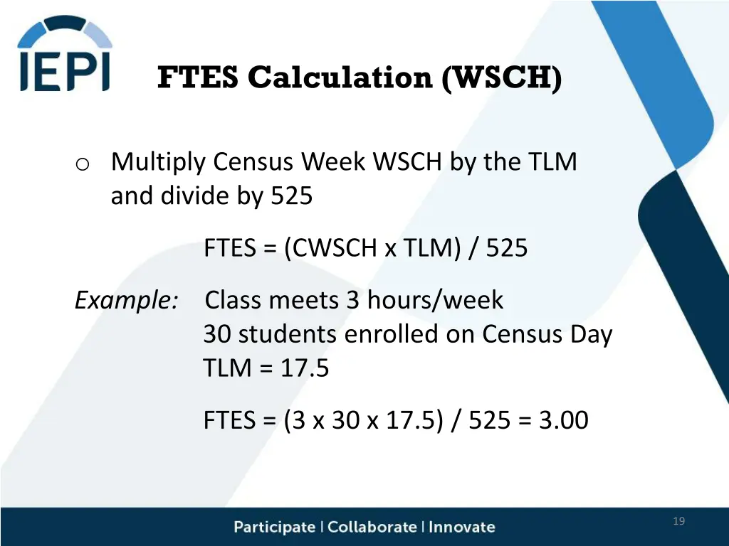 ftes calculation wsch