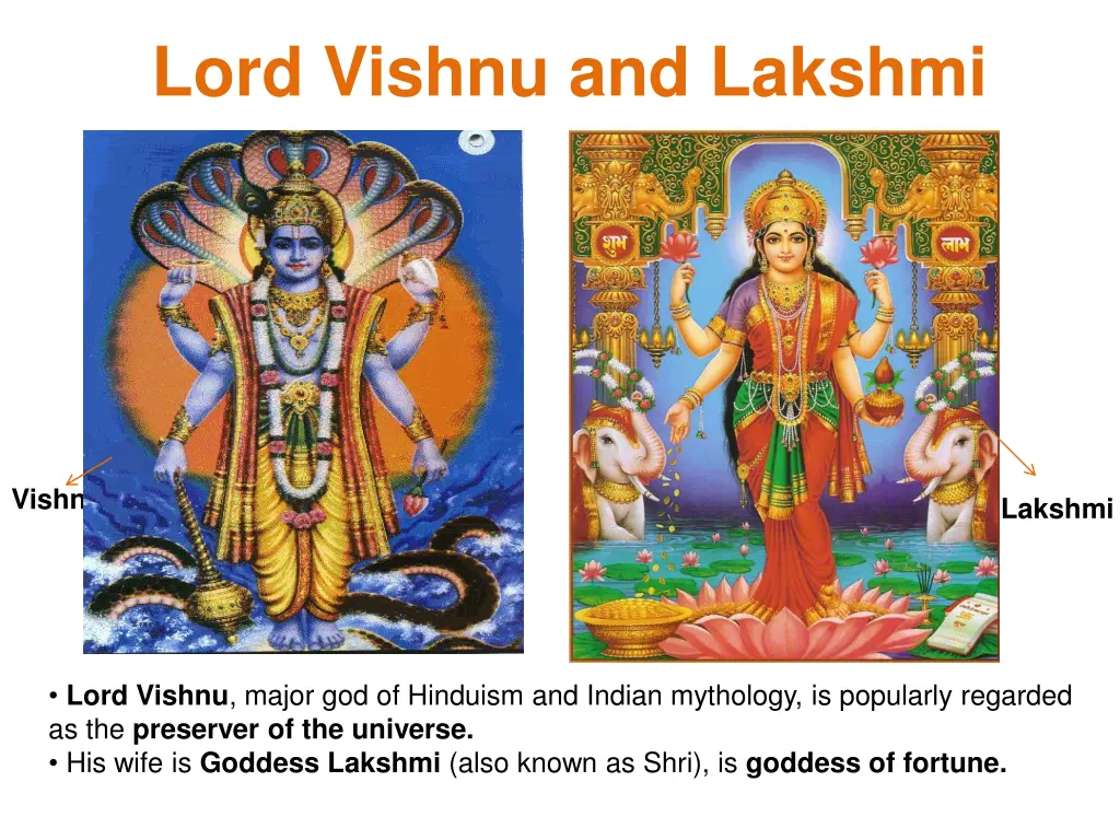 lord vishnu and lakshmi