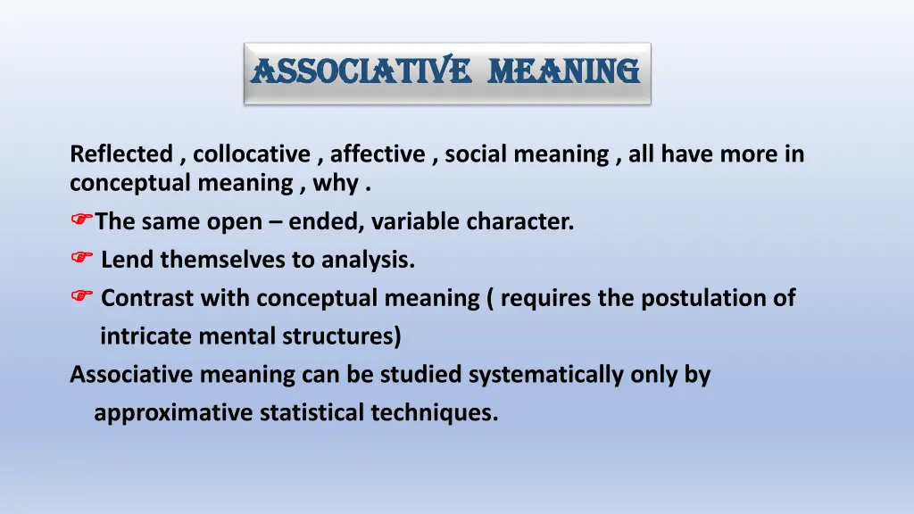 associative meaning associative meaning