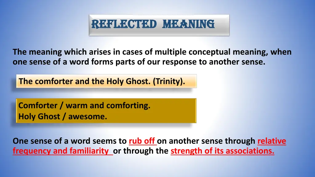 reflected meaning reflected meaning