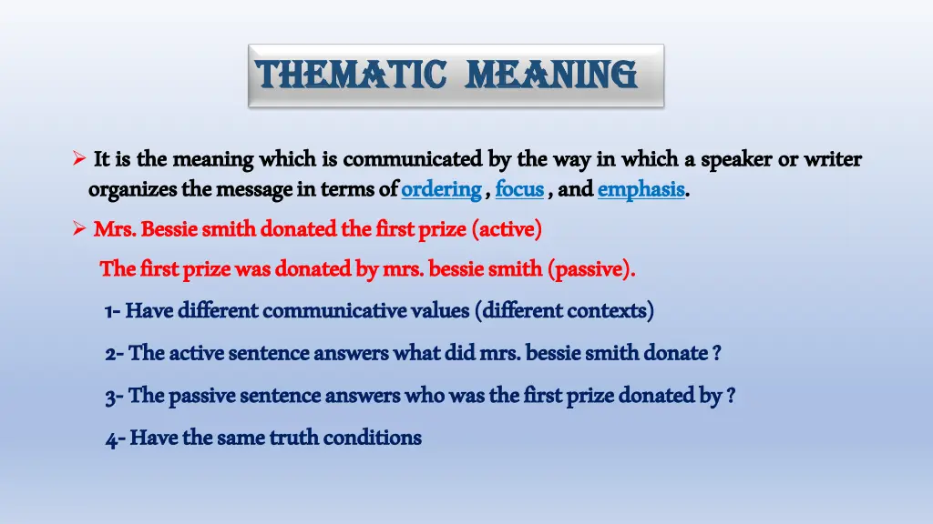 thematic meaning thematic meaning