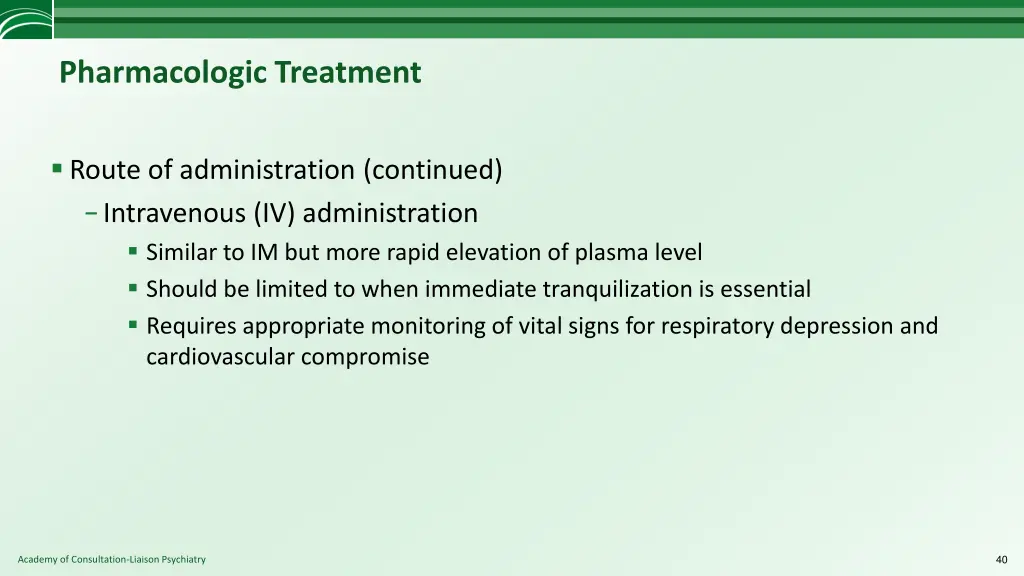 pharmacologic treatment 2