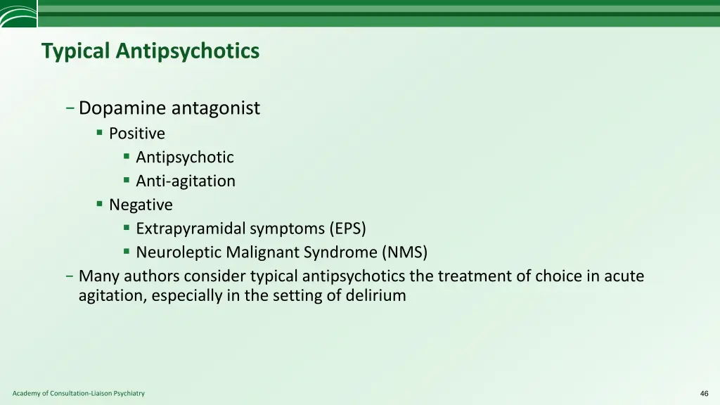 typical antipsychotics