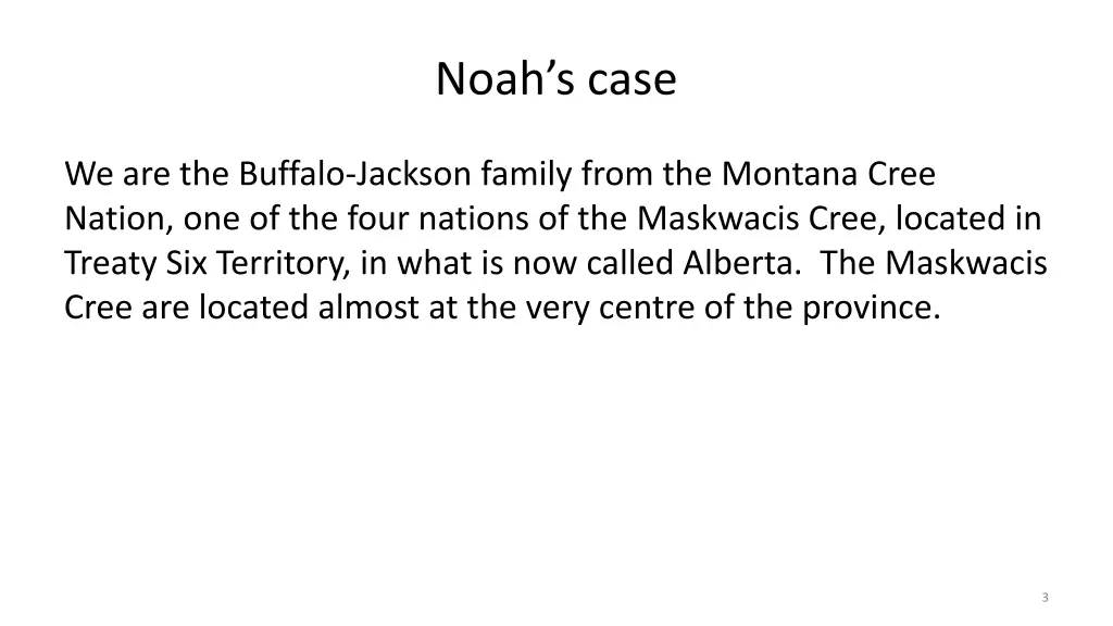 noah s case