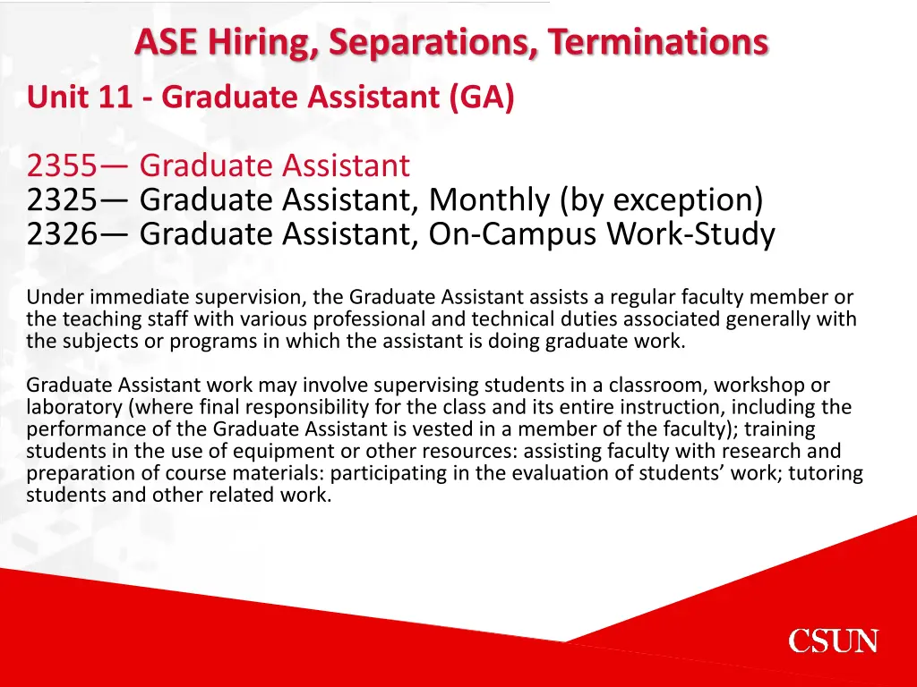 ase hiring separations terminations 2