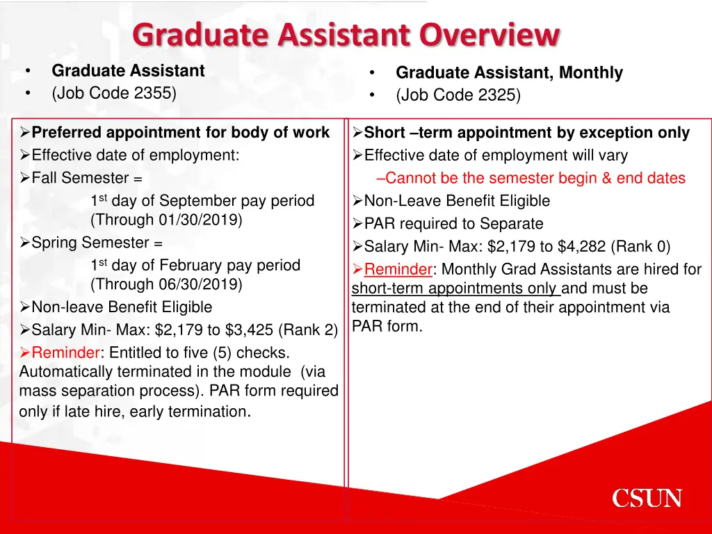 graduate assistant overview graduate assistant