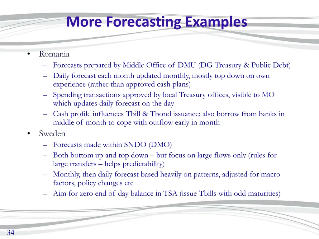 more forecasting examples