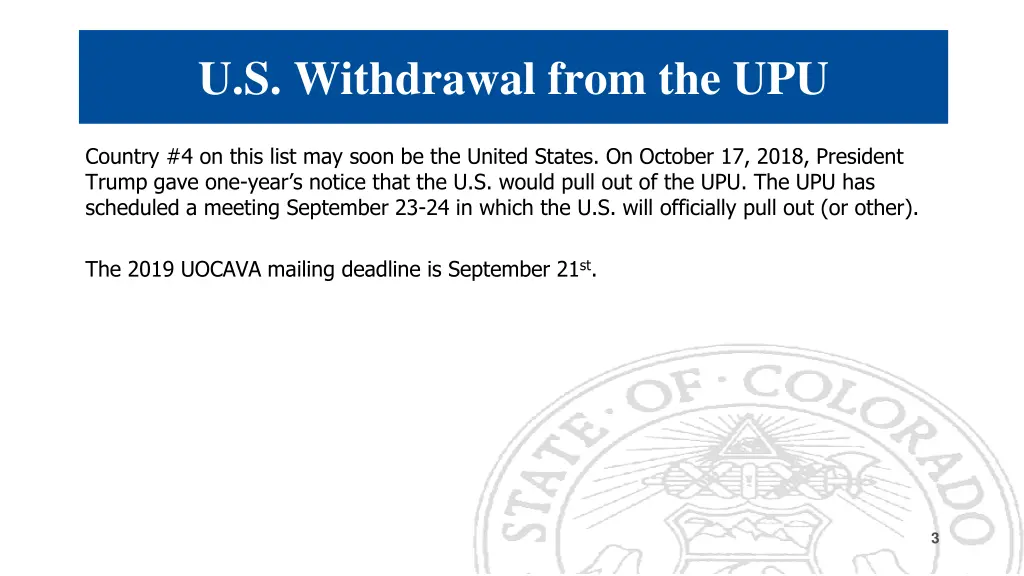 u s withdrawal from the upu 1