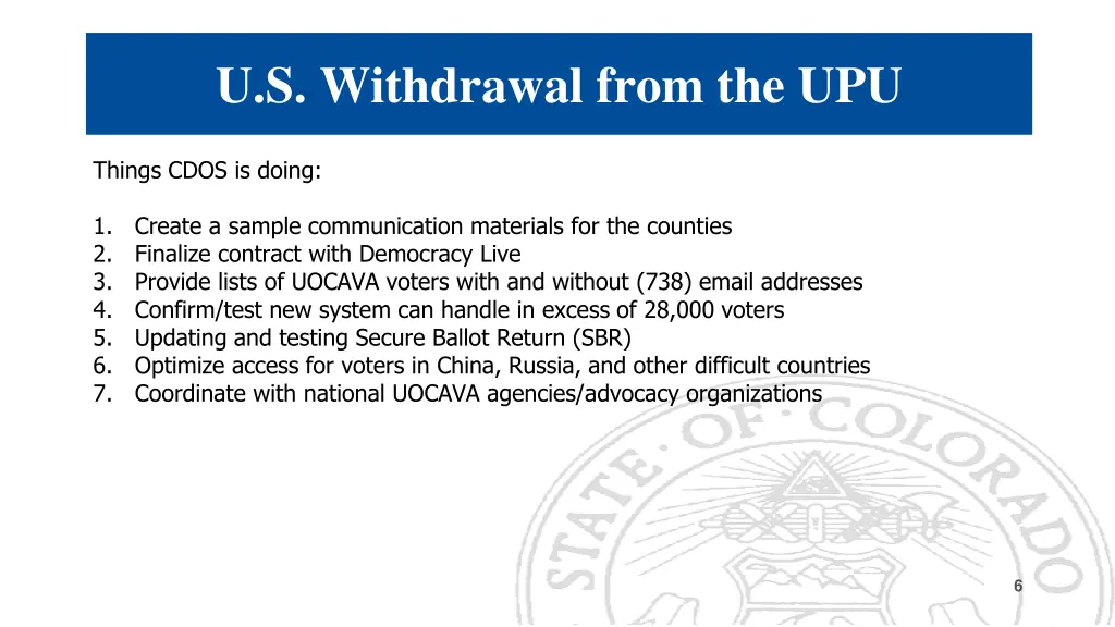 u s withdrawal from the upu 4