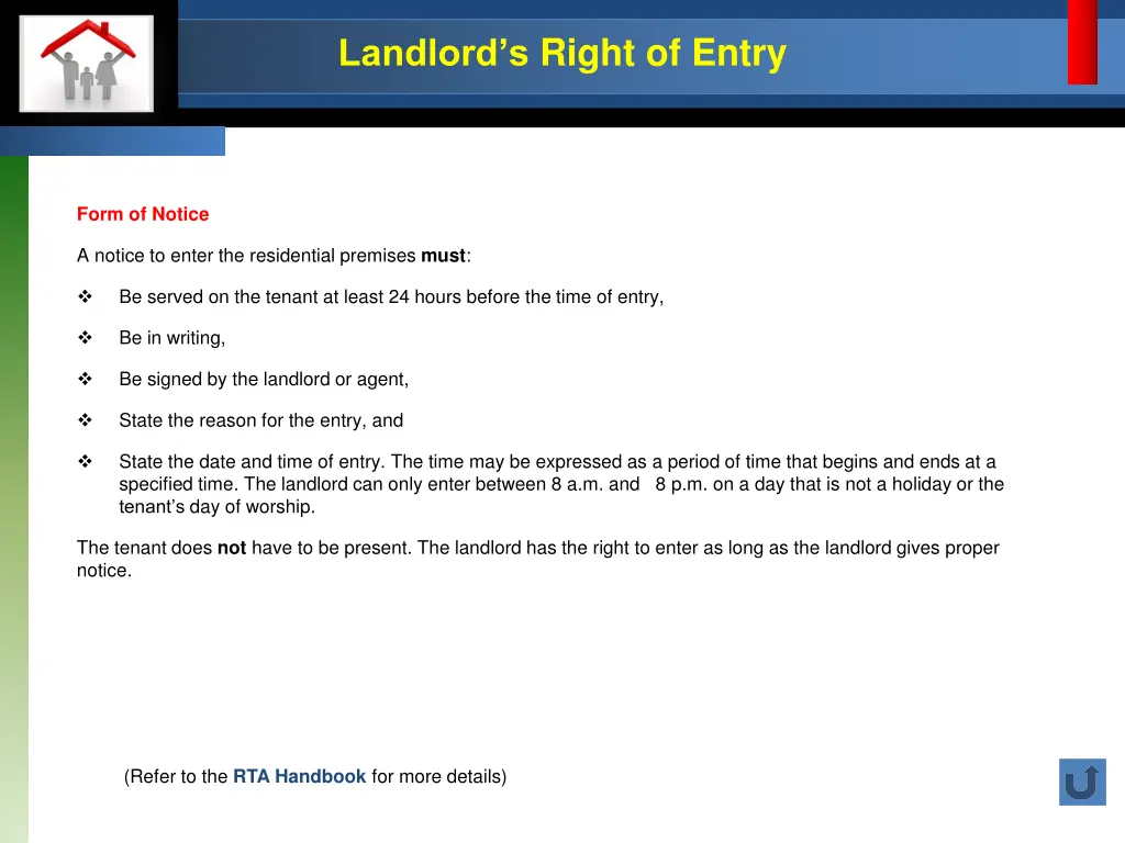 landlord s right of entry 1