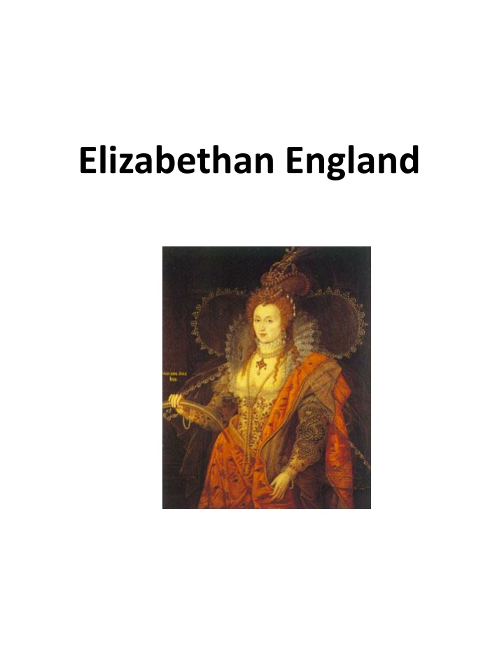 elizabethan england