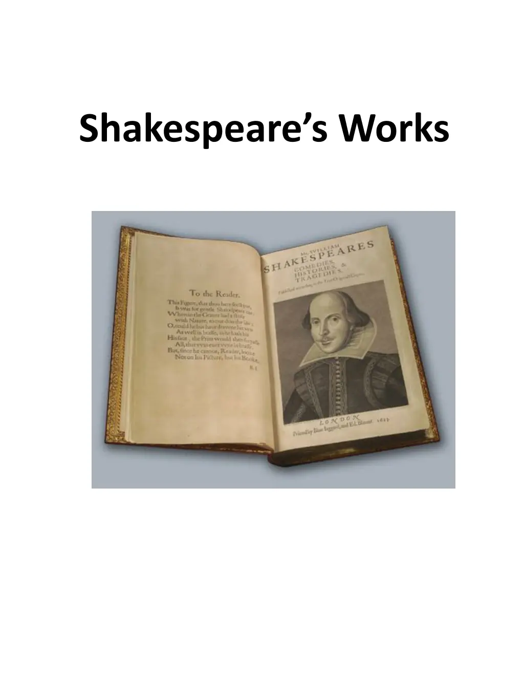 shakespeare s works