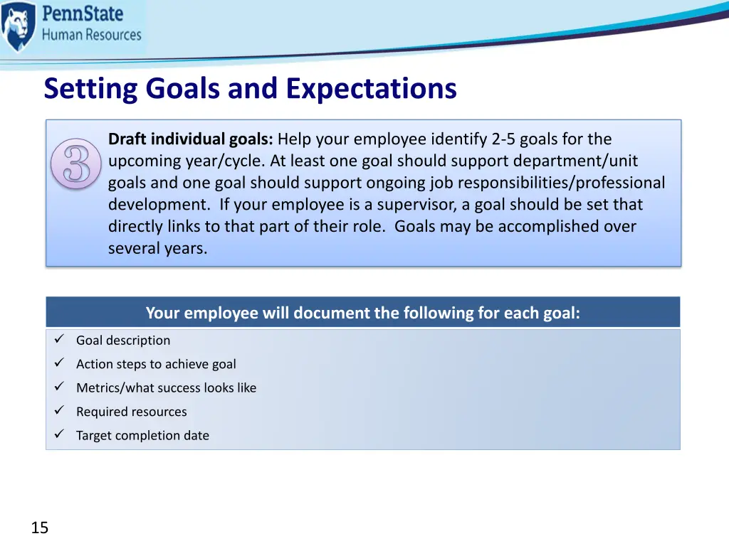 setting goals and expectations 3