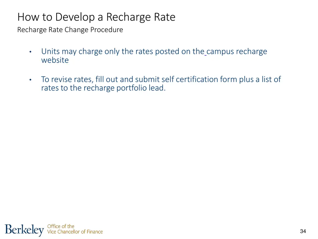 how to develop a recharge rate recharge rate