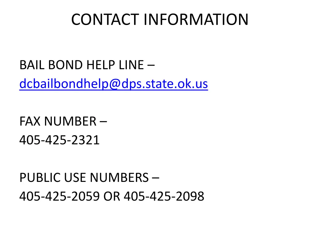 contact information 1