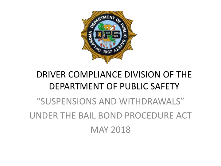 driver compliance division of the department