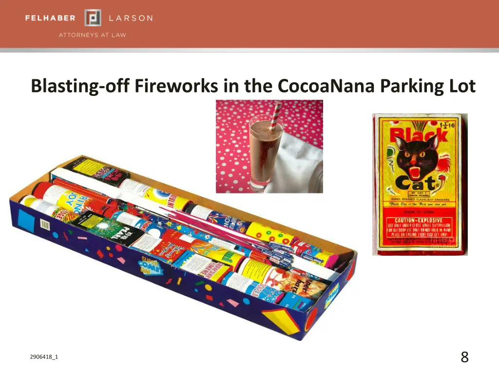 blasting off fireworks in the cocoanana parking