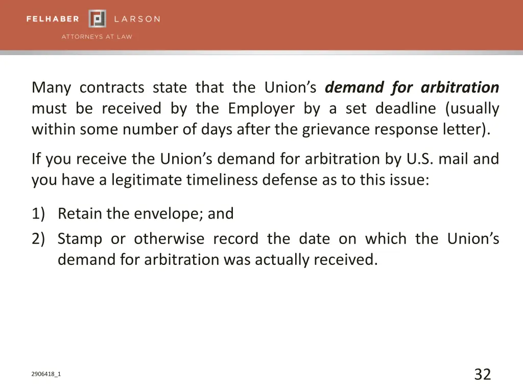 many contracts state that the union s demand