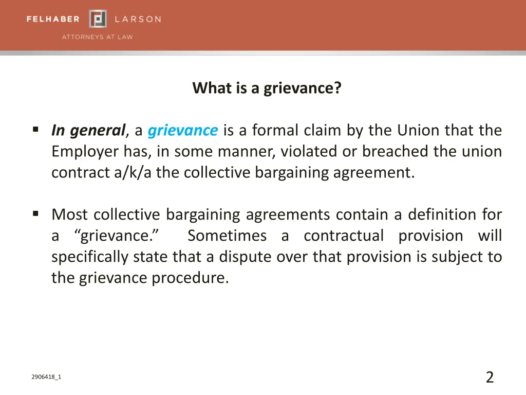 what is a grievance