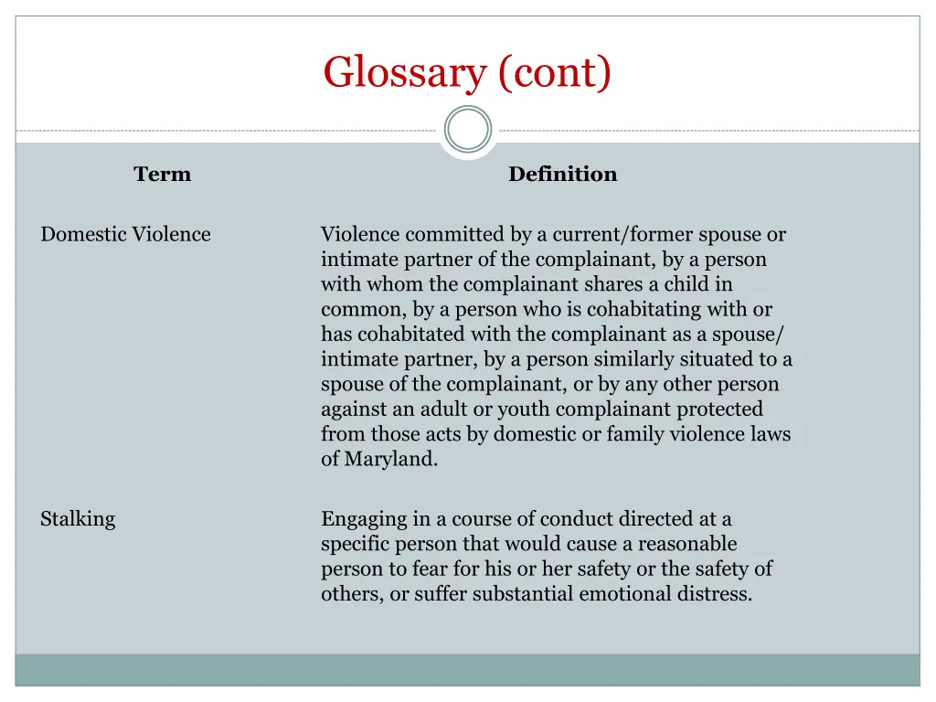 glossary cont 5