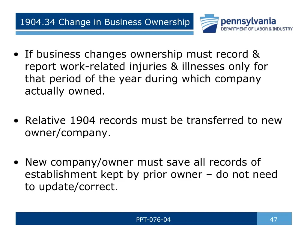 1904 34 change in business ownership