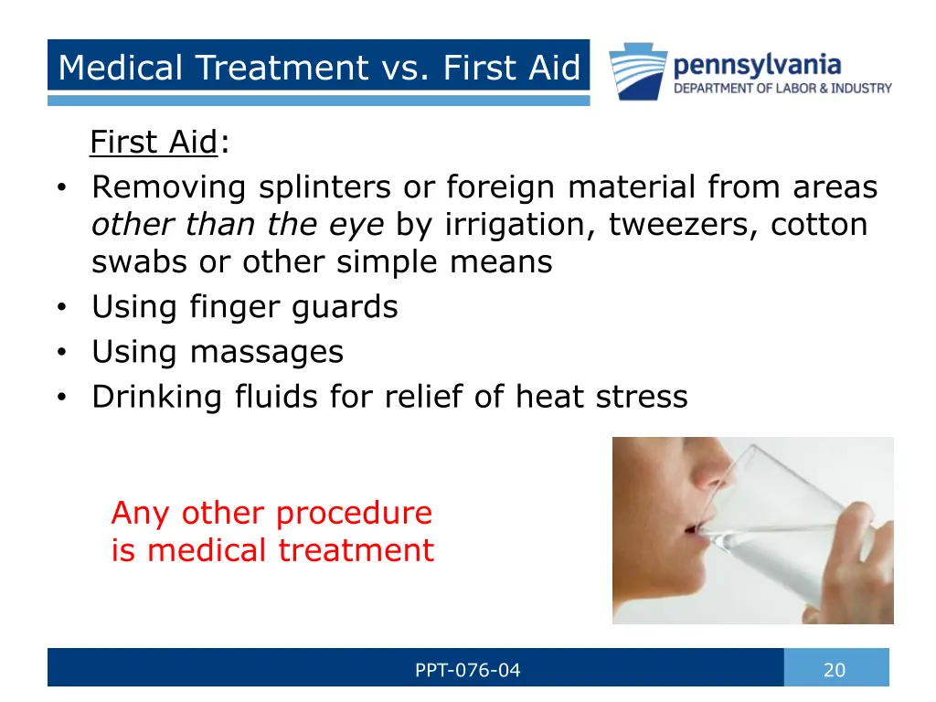 medical treatment vs first aid 2