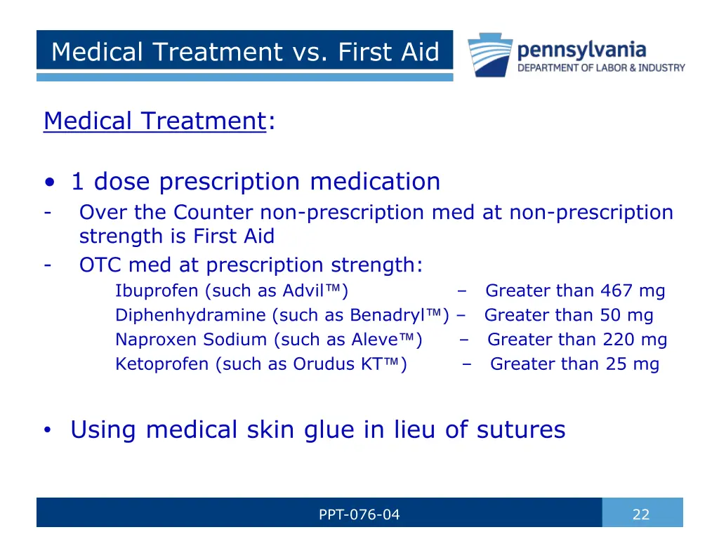 medical treatment vs first aid 4