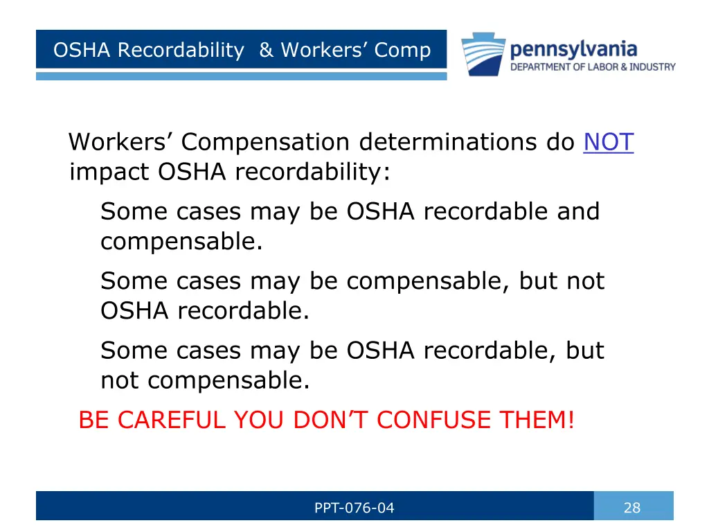 osha recordability workers comp