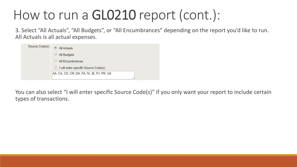 how to run a gl0210 1