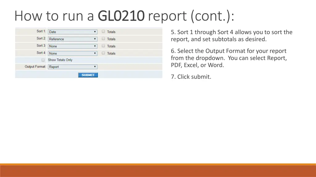 how to run a gl0210 4